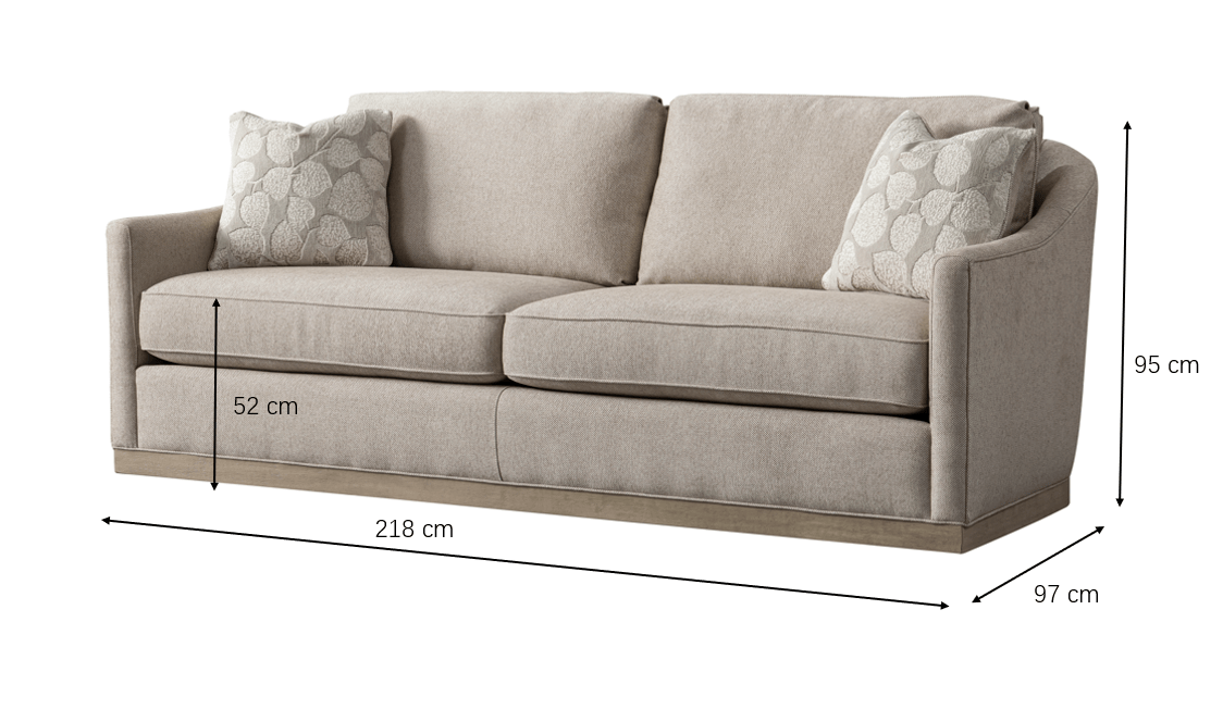 Rahaf Light Beige Sofa (218cm) Sofas & Loveseats| Roots Furniture