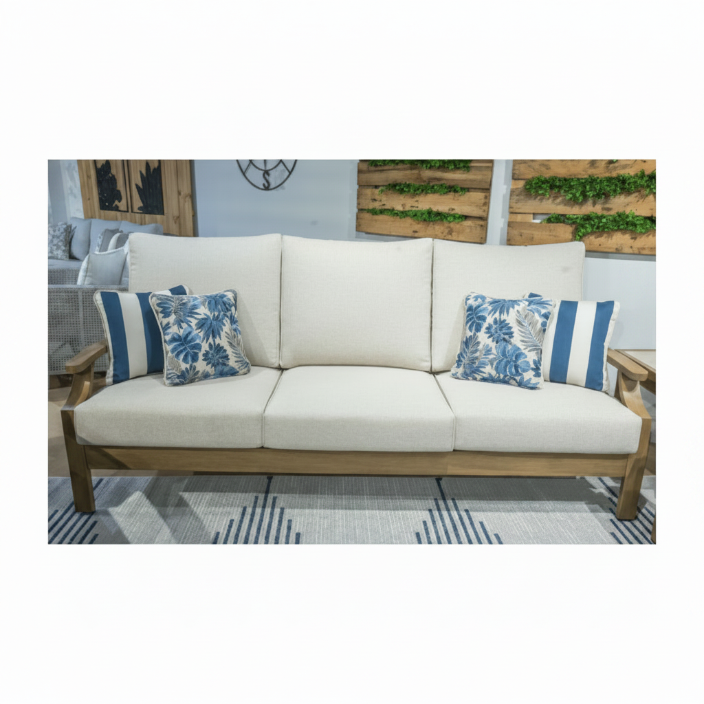 Rainier Ranch Outdoor Sofa with Cushion Outdoor Loveseats & Sofas| Ashley Homestore