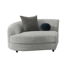 Raising left arm facing seater