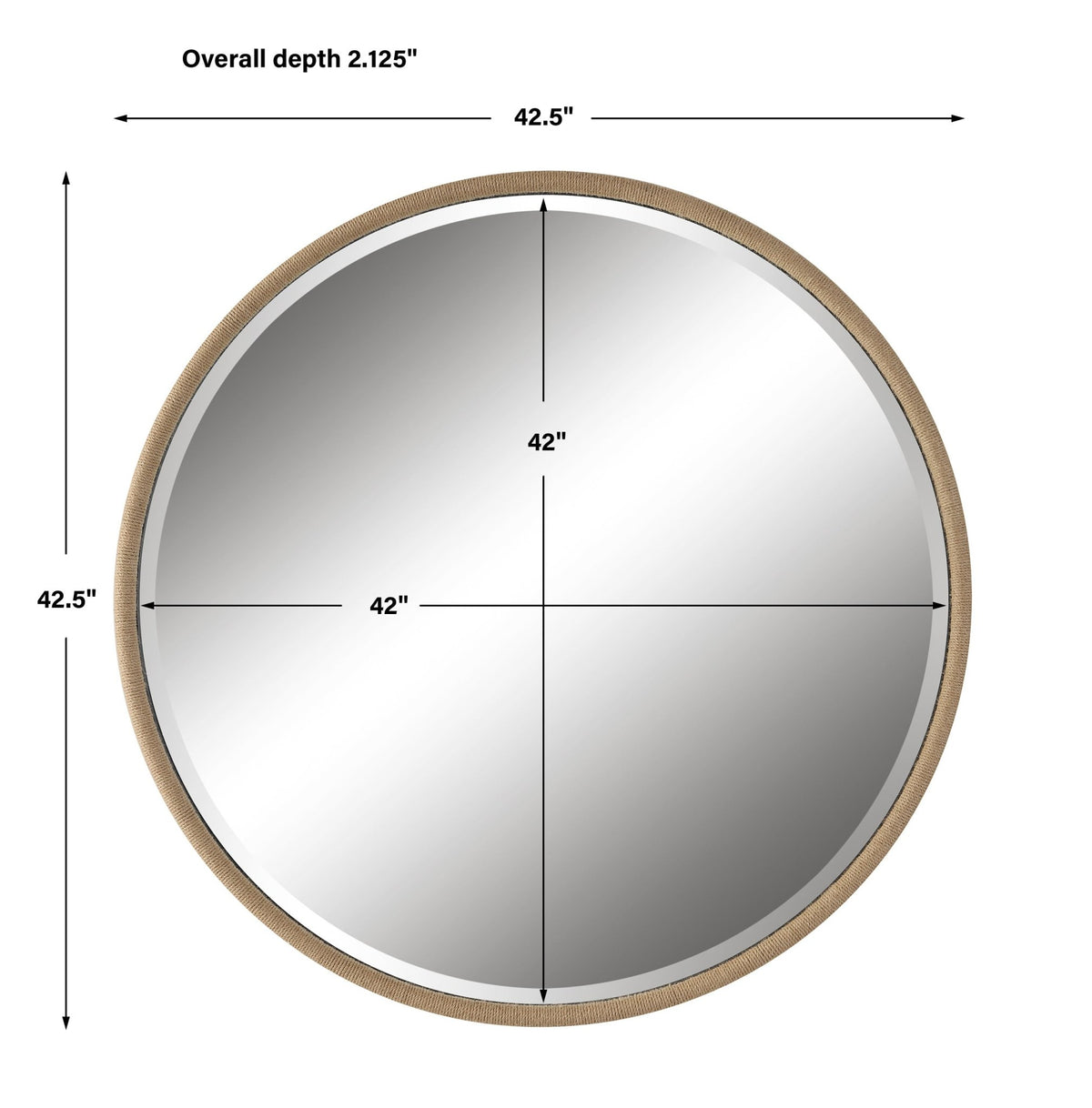 Ranchero Round Mirror, Natural Mirrors| Uttermost