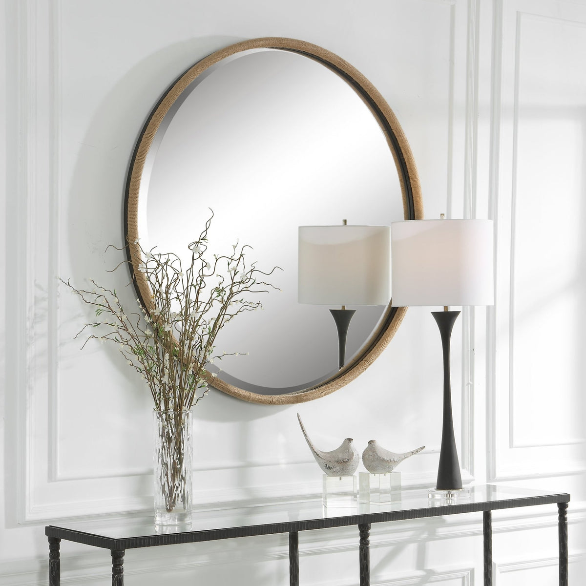 Ranchero Round Mirror, Natural Mirrors| Uttermost