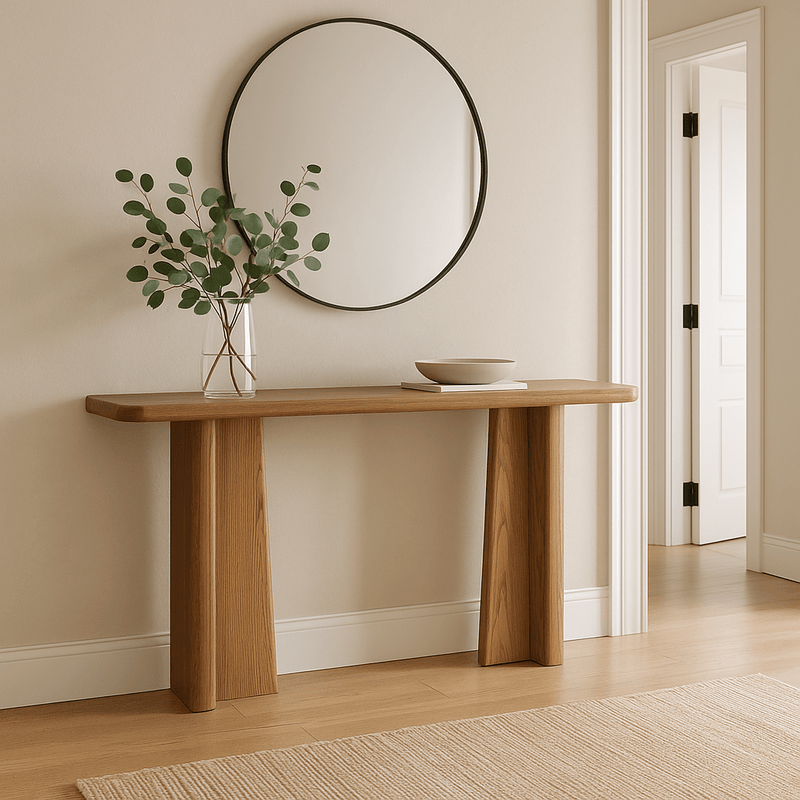 Randall Light Brown Console Table - Al Rugaib Furniture