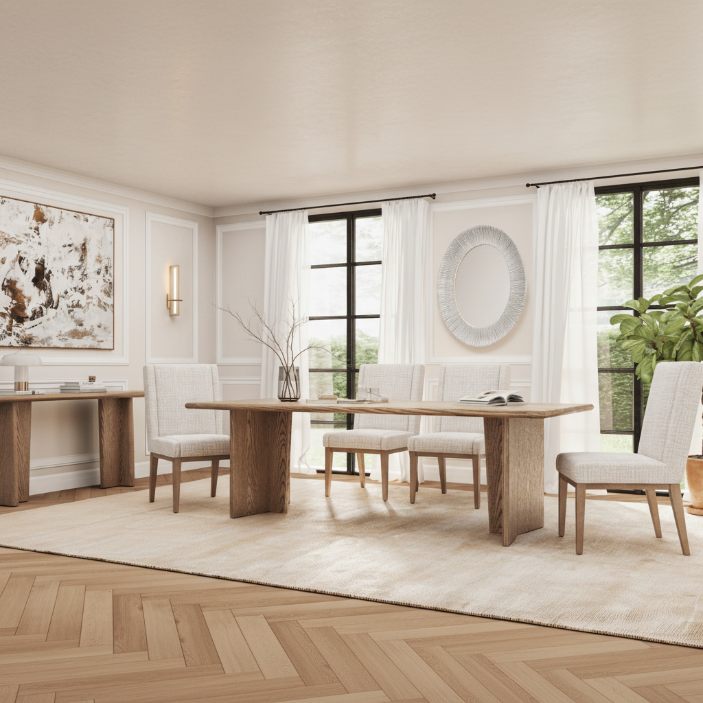 Randall Light Brown Dininig Table Dining Tables| Roots Furniture