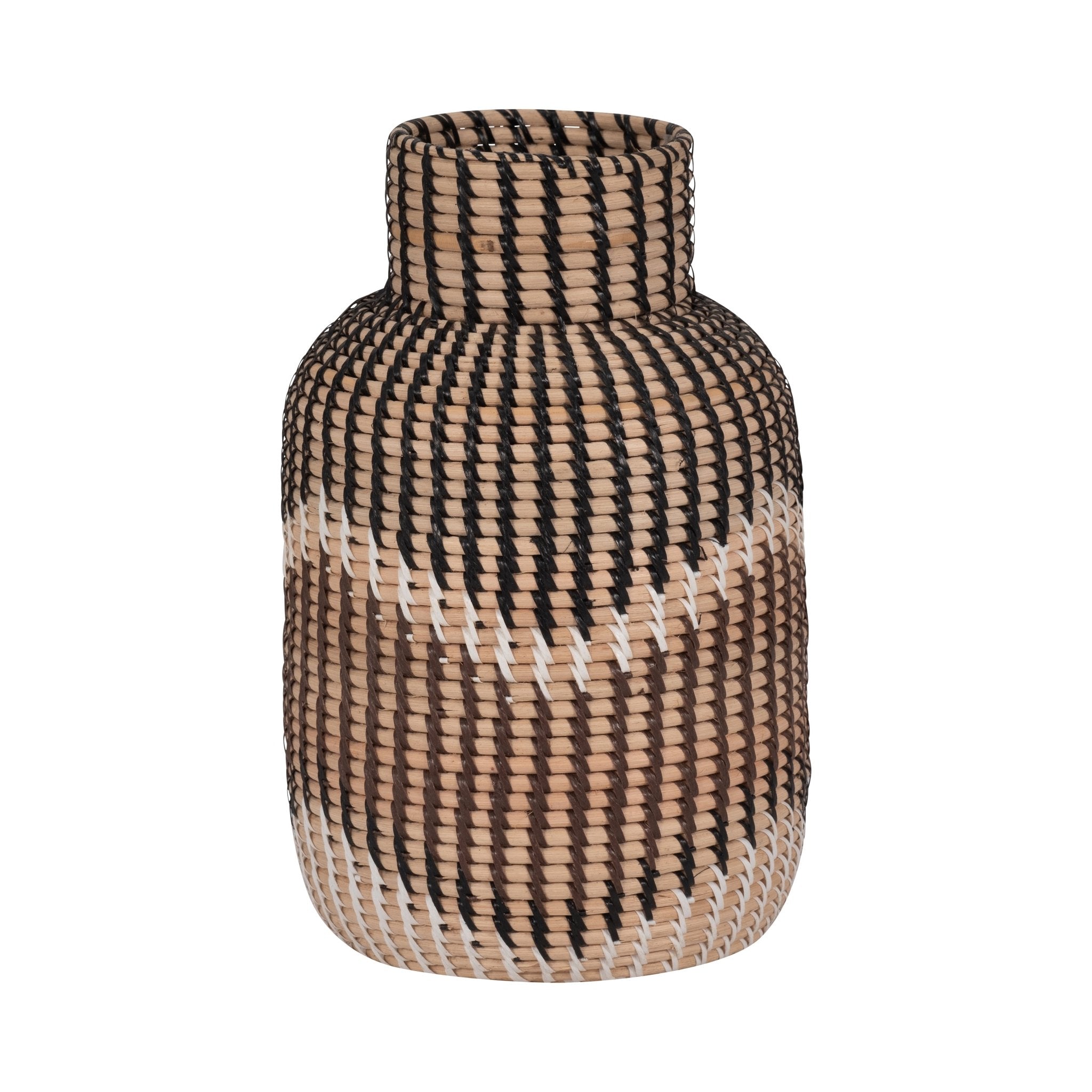 RATTAN, 13"H WOVEN VASE, MULTI Vases and Jars| Sagebrook Home