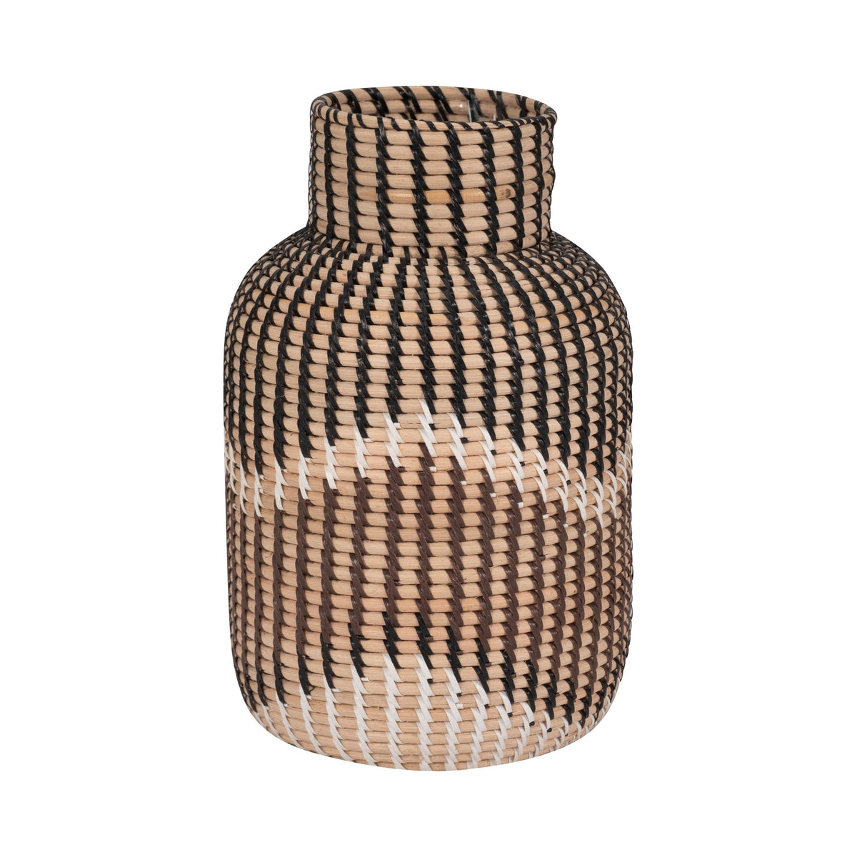 RATTAN, 13"H WOVEN VASE, MULTI Vases and Jars| Sagebrook Home