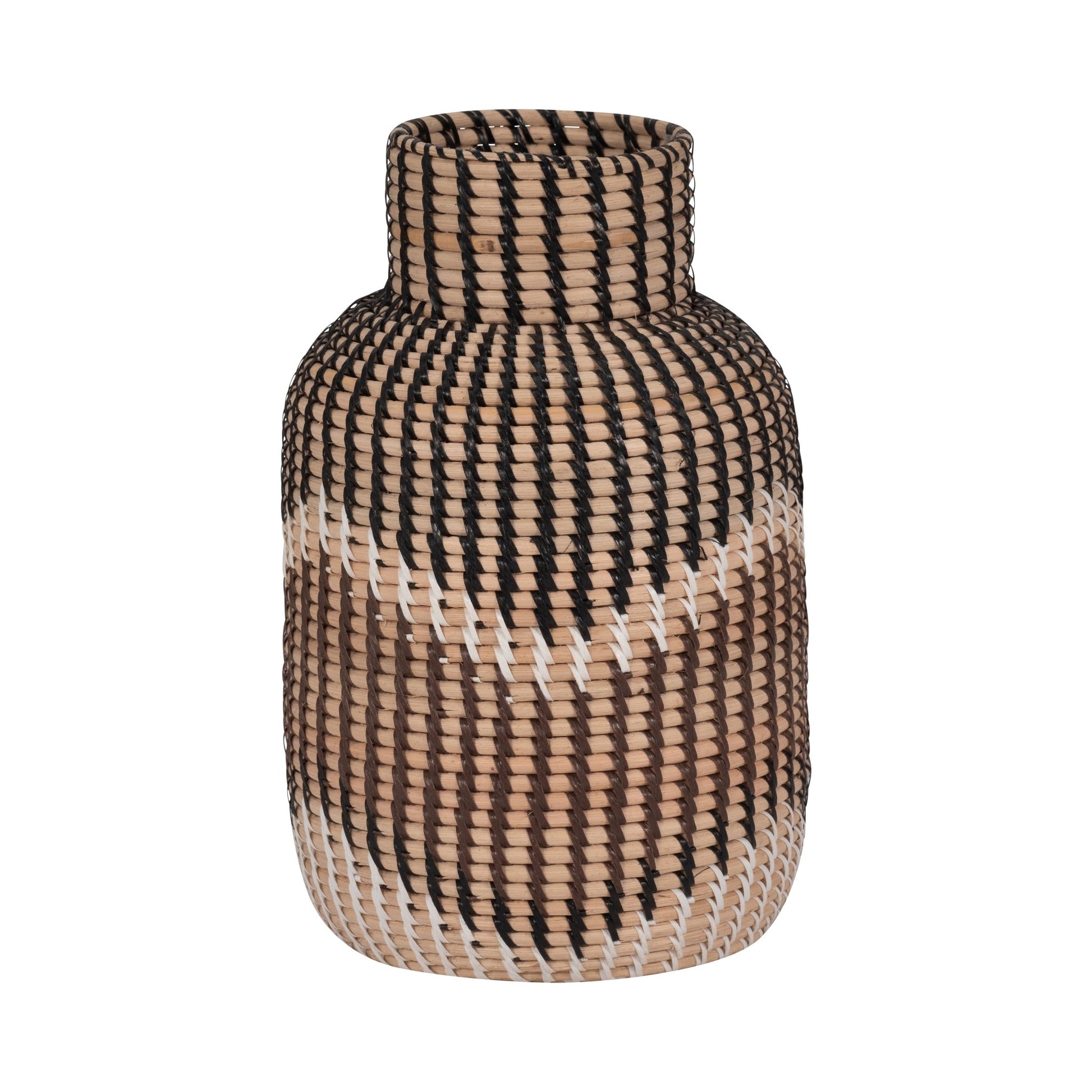 RATTAN, 13"H WOVEN VASE, MULTI Vases and Jars| Sagebrook Home