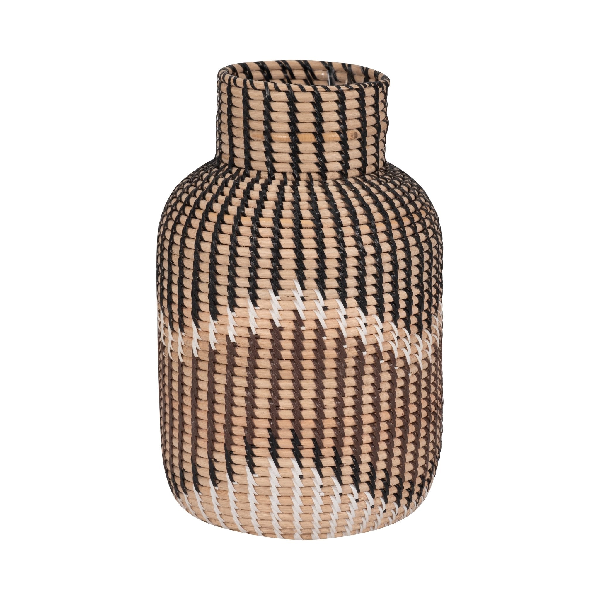 RATTAN, 13"H WOVEN VASE, MULTI Vases and Jars| Sagebrook Home