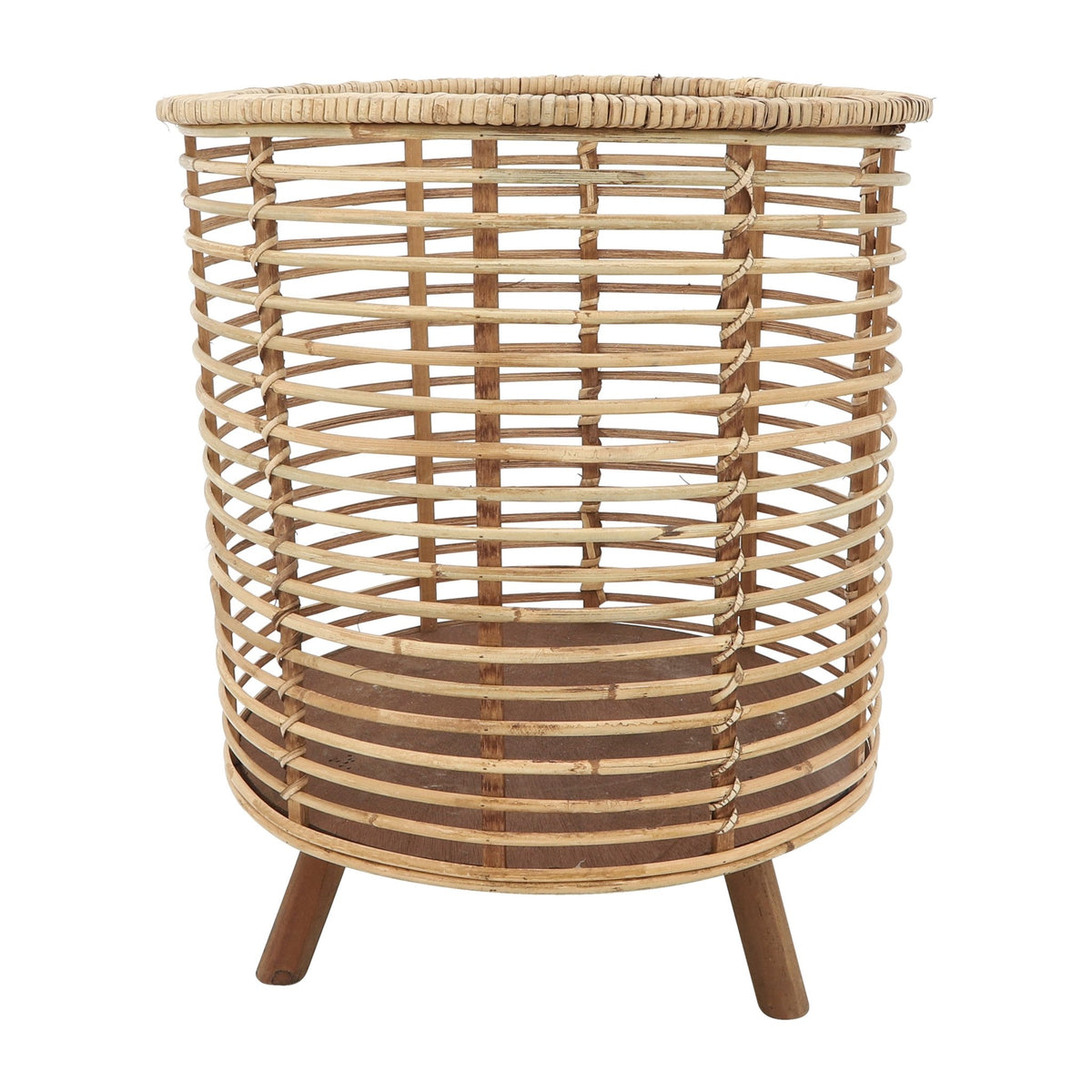 Rattan, S/2 12/14"D Woven Planters, Brown Outdoor Planters| Sagebrook Home