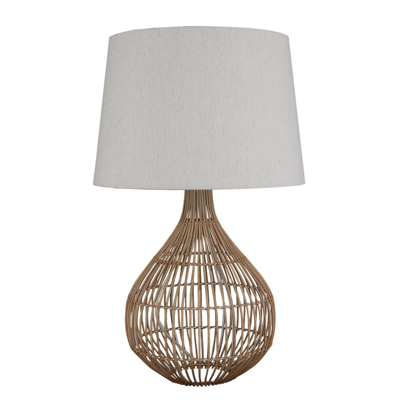 RATTAN TABLE LAMP - Al Rugaib Furniture
