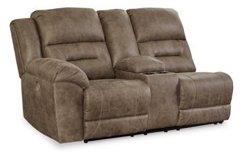 Ravenel Left-Arm Facing Power Reclining Loveseat with Console Sectionals| Ashley Homestore