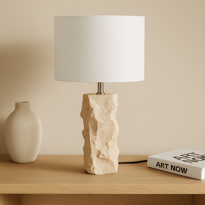 Raw Stone Table Lamp - Al Rugaib Furniture