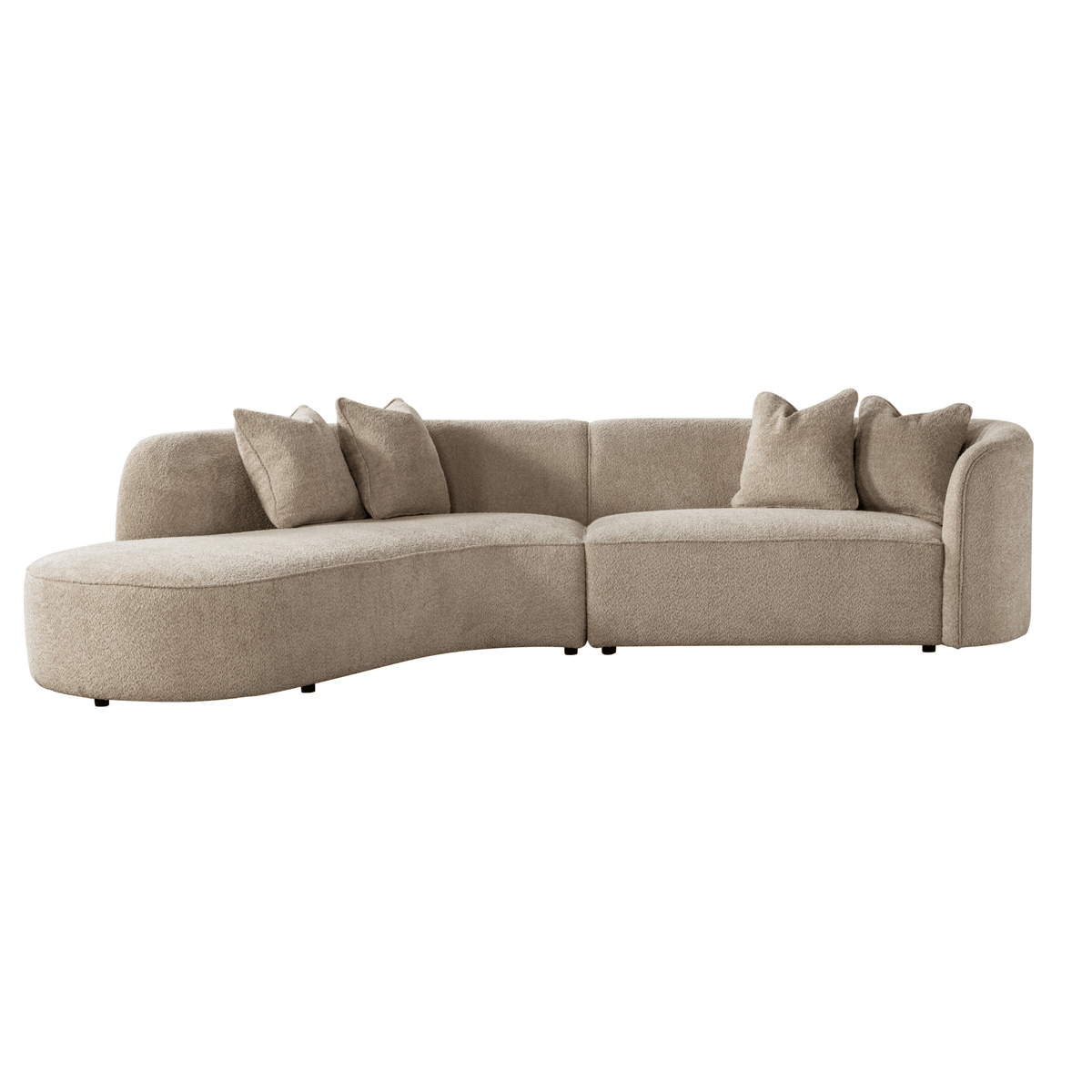 Raya Beige Sectional (Left Chaise + Right Arm) Sectionals| Roots Furniture