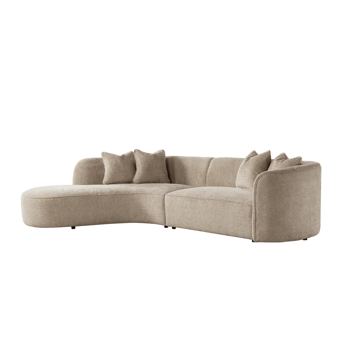 Raya Beige Sectional (Left Chaise + Right Arm) Sectionals| Roots Furniture