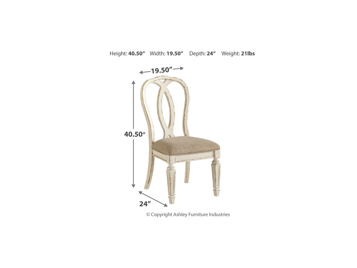 Realyn Dining Table and 8 Chairs Set Dining Room Sets| Ashley Homestore