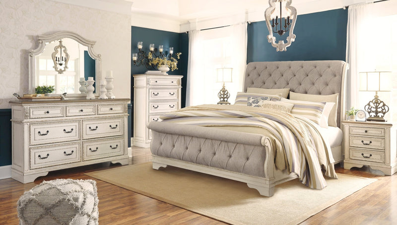 Realyn King bedroom Sleigh Package - Al Rugaib Furniture