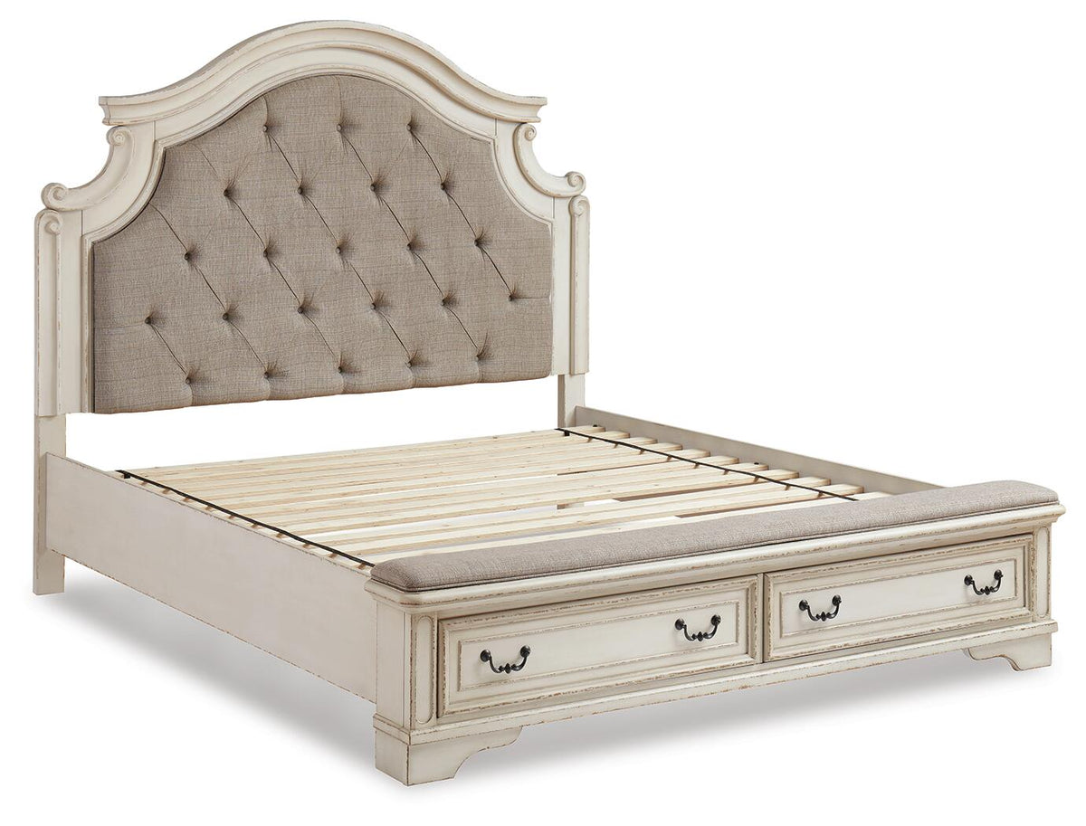 Realyn King Upholstered Bed With Storage Beds| Ashley Homestore