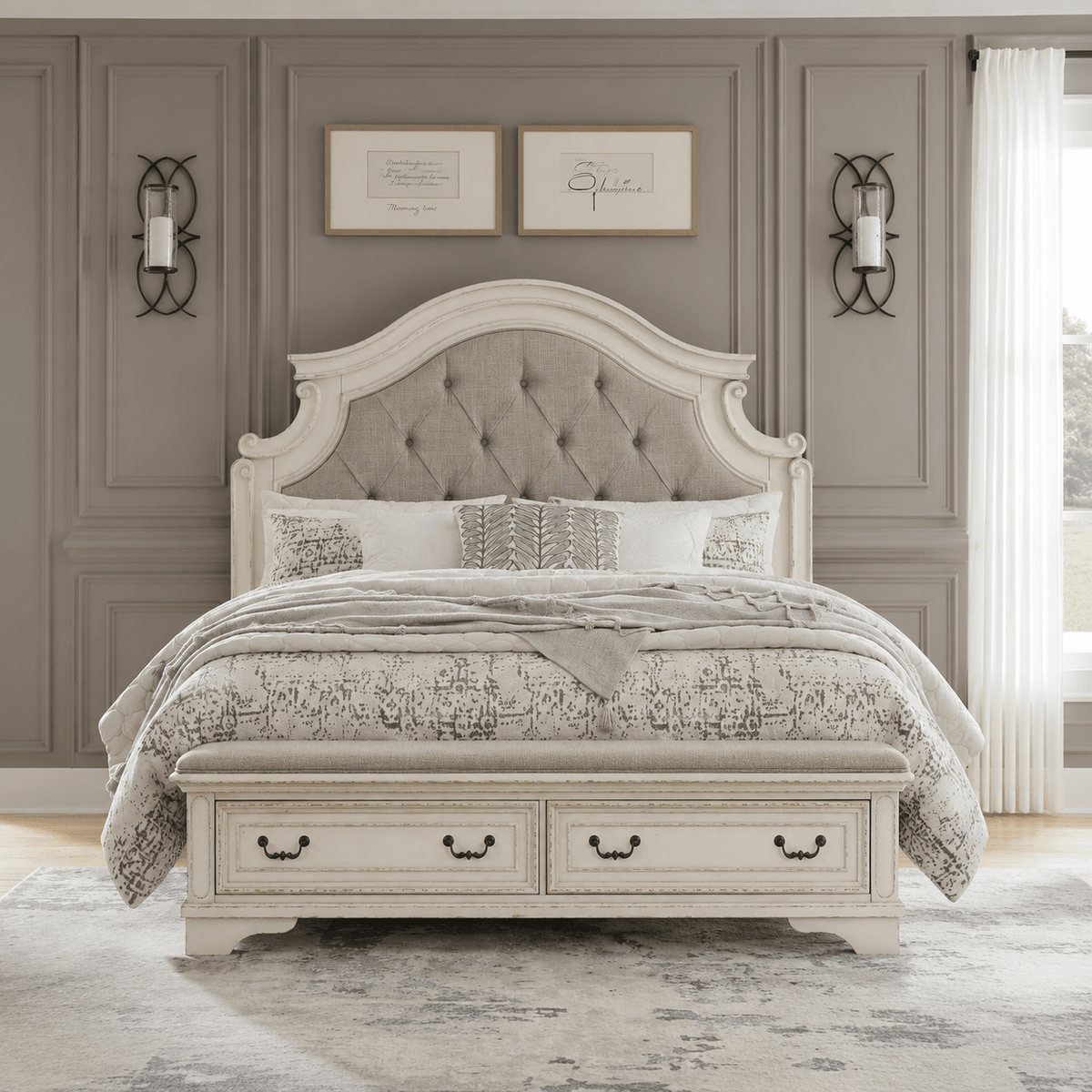 Realyn Queen Upholstered Bed With Storage Beds| Ashley Homestore