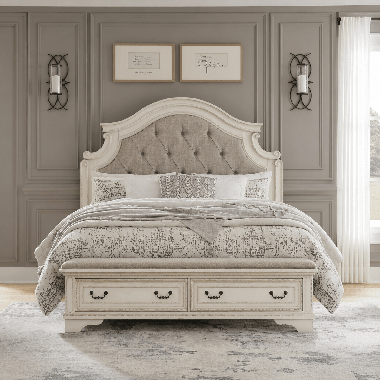 Realyn Queen Upholstered Bed With Storage Beds| Ashley Homestore