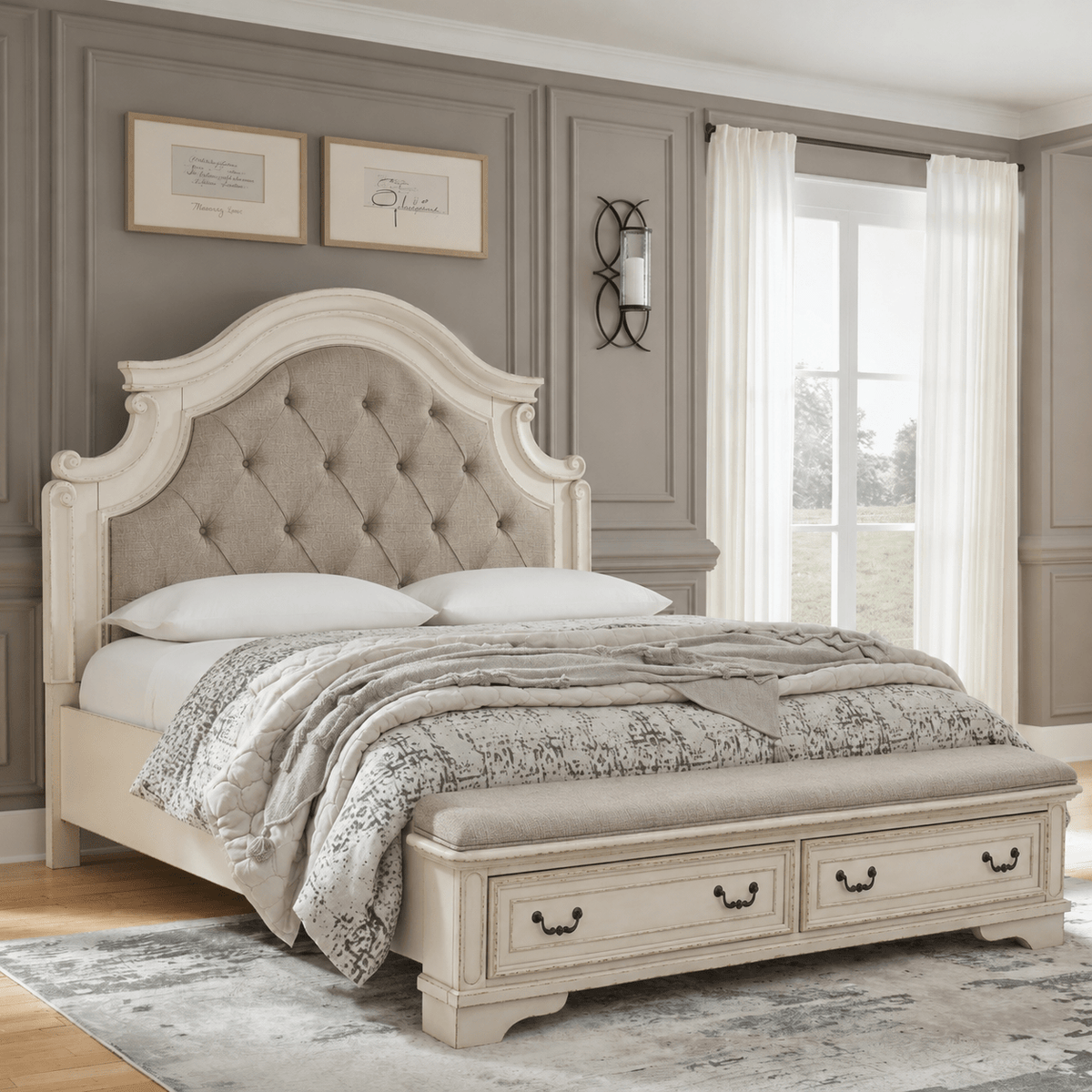 Realyn Queen Upholstered Bed With Storage Beds| Ashley Homestore
