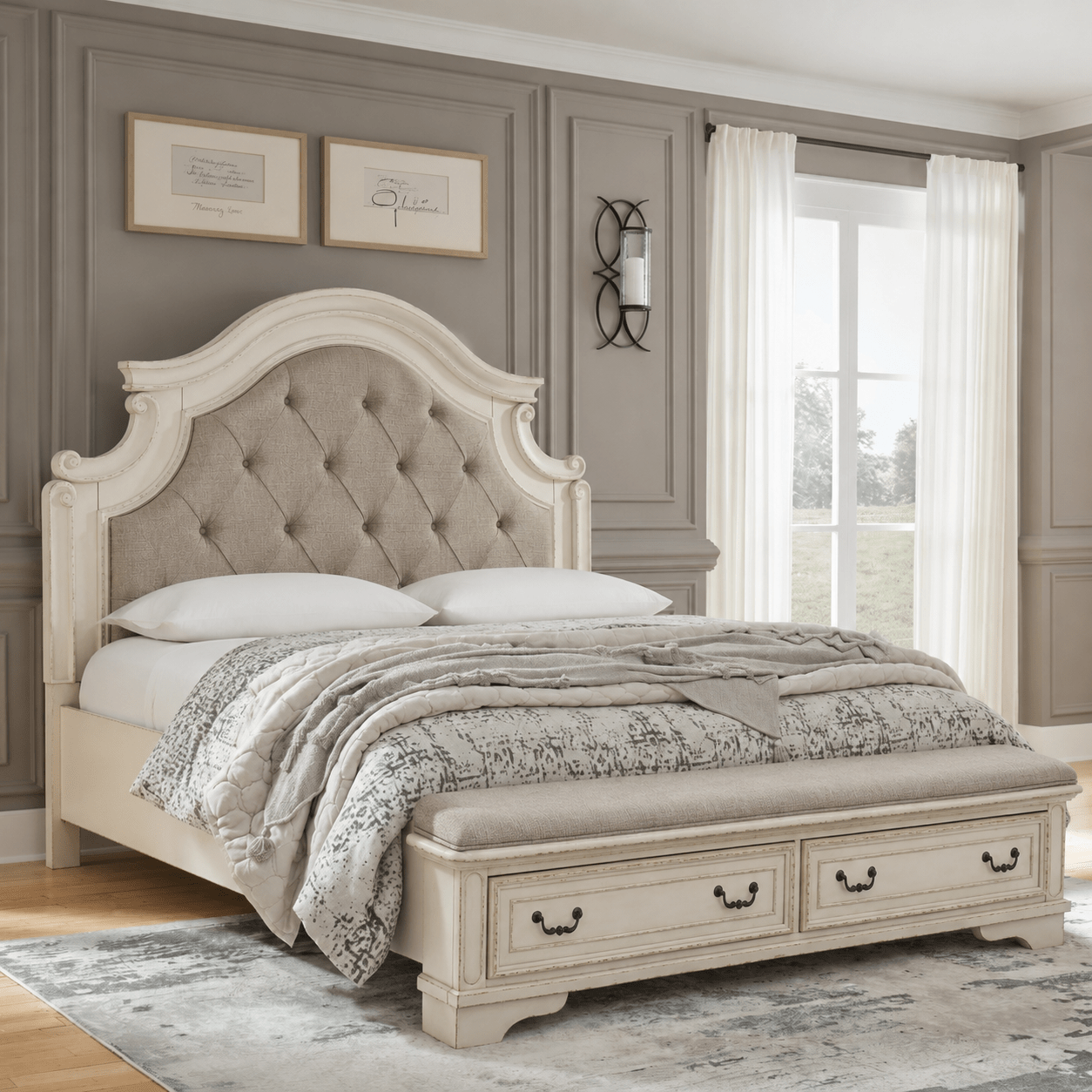 Realyn Queen Upholstered Bed With Storage Beds| Ashley Homestore