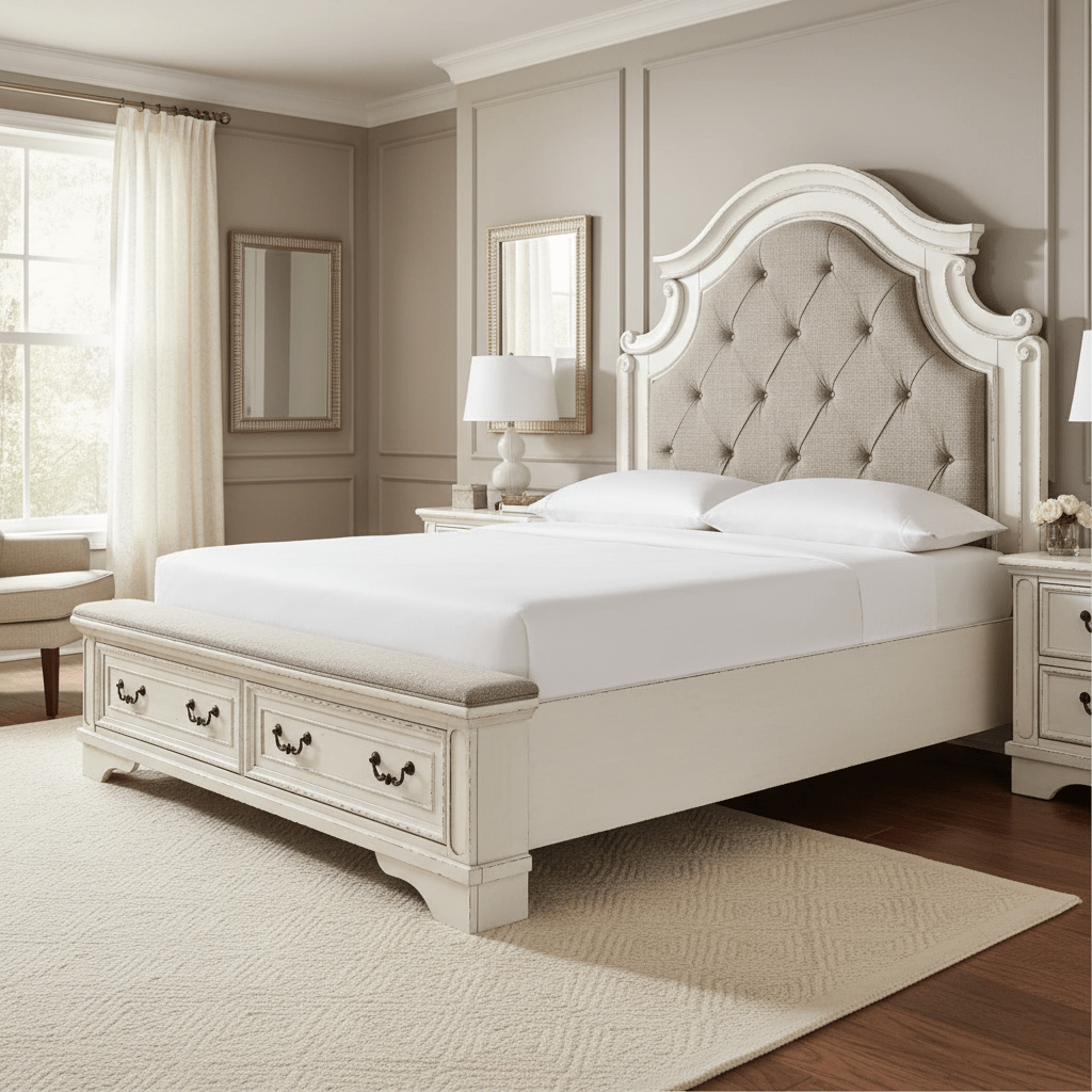 Realyn Queen Upholstered Bed With Storage Beds| Ashley Homestore