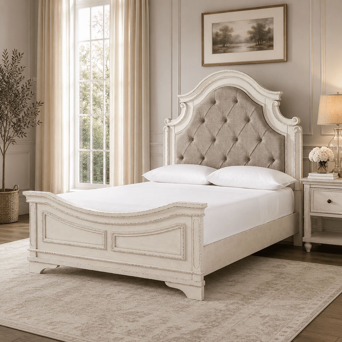 Realyn Queen Upholstered Panel Bed Beds| Ashley Homestore