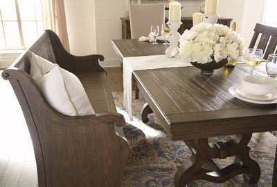 RECT DINING ROOM EXT TABLE - Al Rugaib Furniture