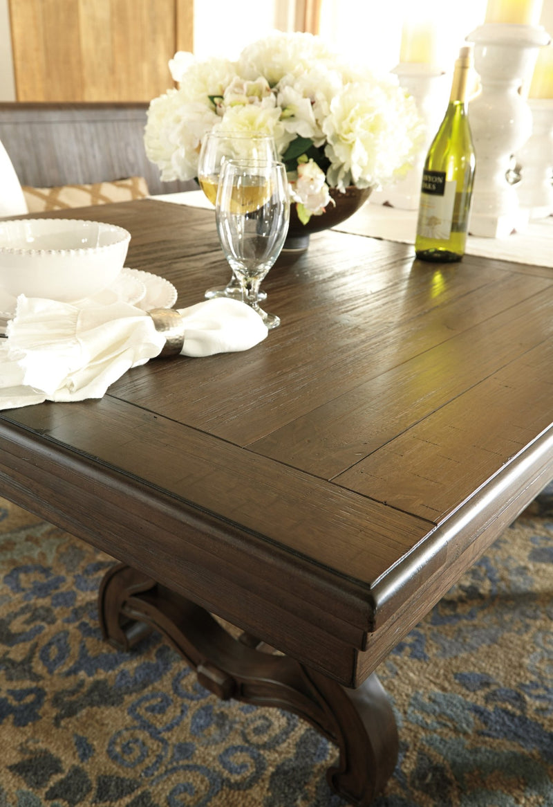 RECT DINING ROOM EXT TABLE - Al Rugaib Furniture