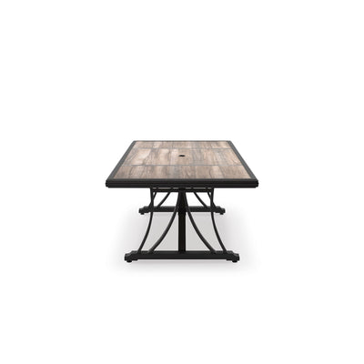 RECT Dining Table w/UMB OPT - Al Rugaib Furniture