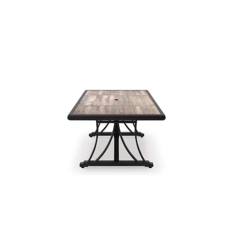 RECT Dining Table w/UMB OPT - Al Rugaib Furniture