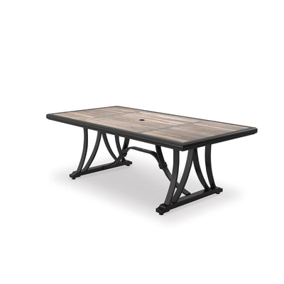RECT Dining Table w/UMB OPT - Al Rugaib Furniture