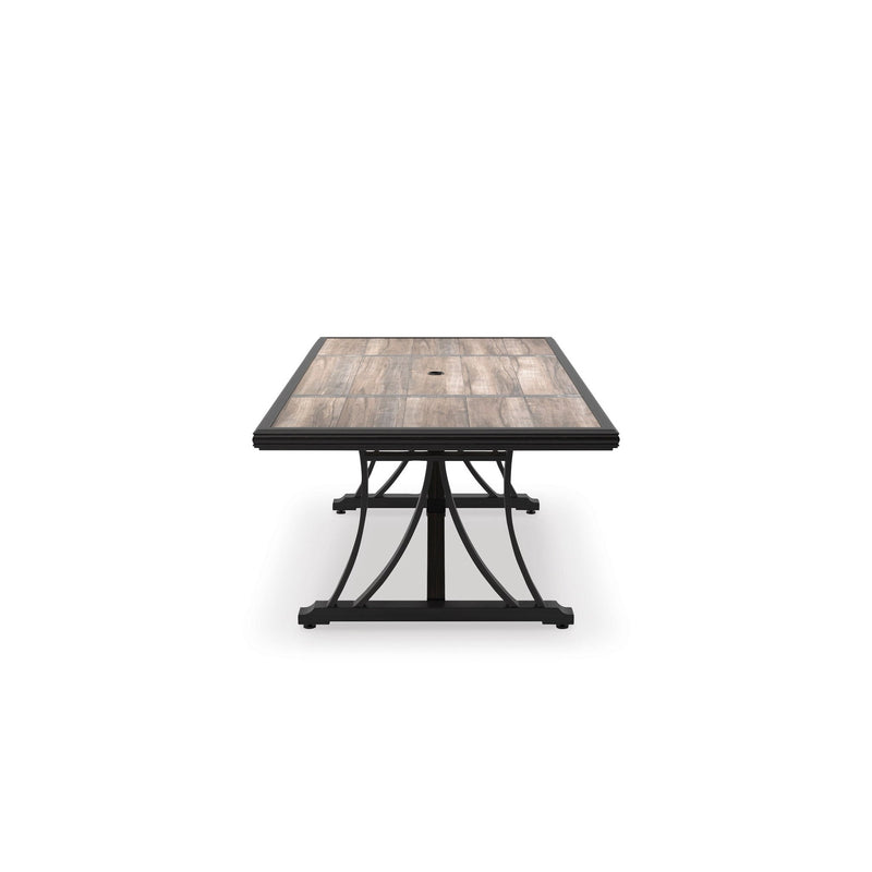 RECT Dining Table w/UMB OPT - Al Rugaib Furniture