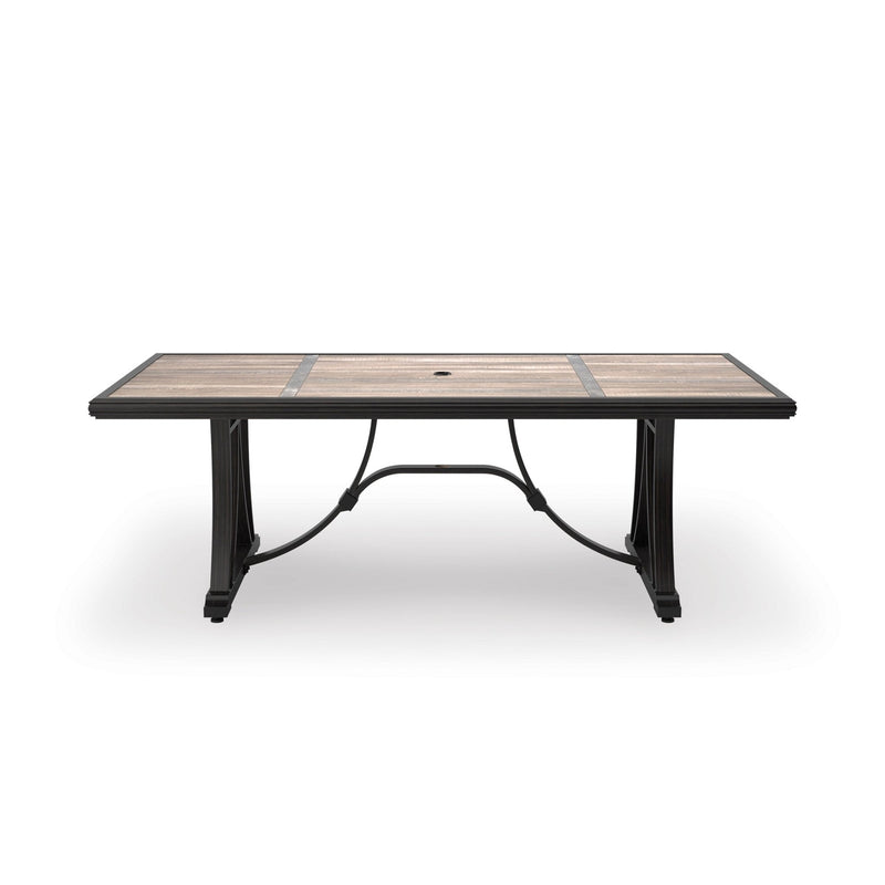 RECT Dining Table w/UMB OPT - Al Rugaib Furniture