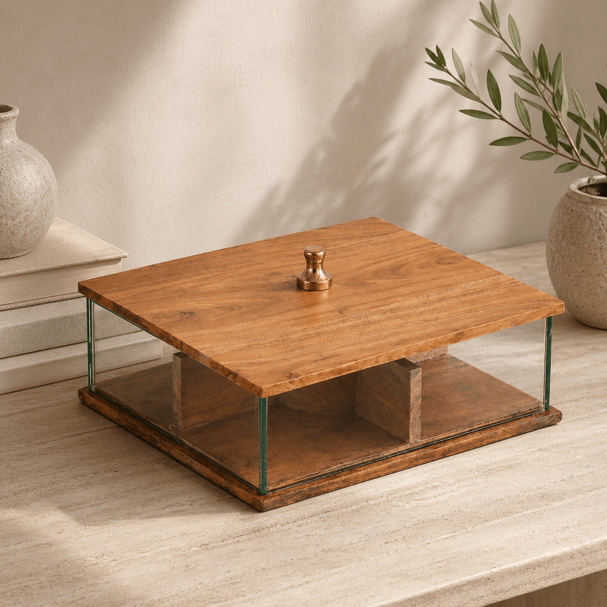 Rectangular Wood Box Tray| Roots Furniture