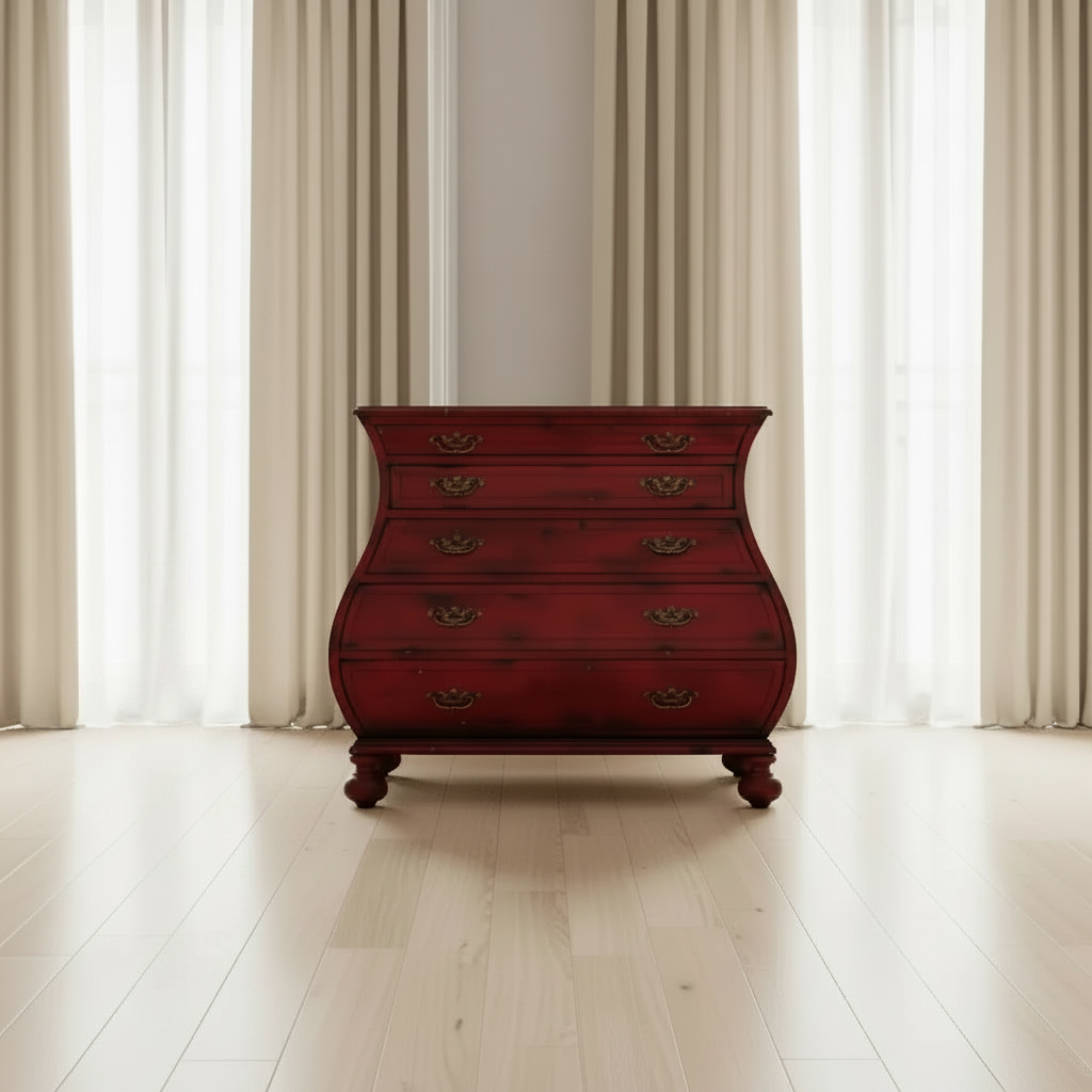 Red Bombe Chest Cabinets & Chests| Hooker