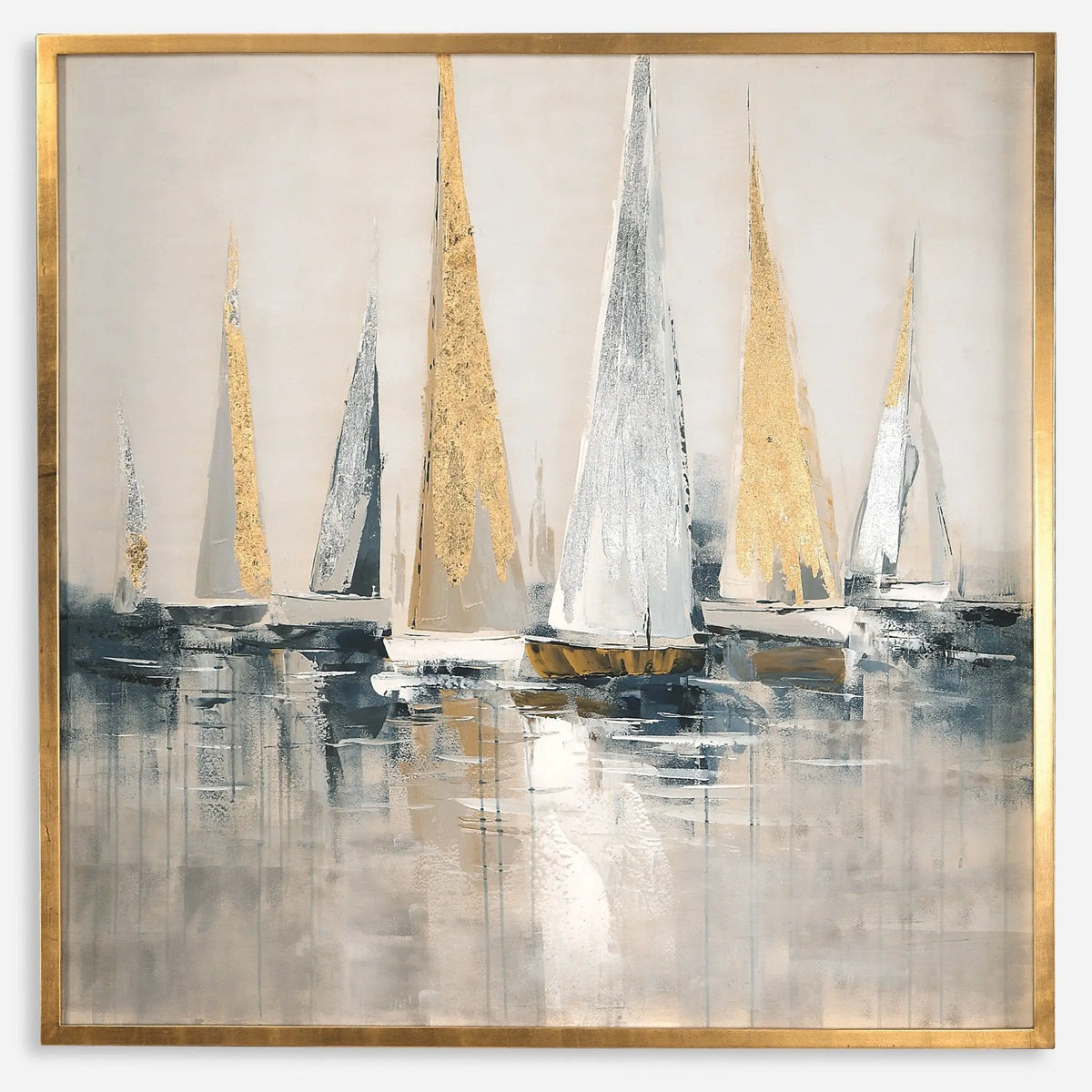 Regatta Hand Painted Canvas Wall Art| Uttermost