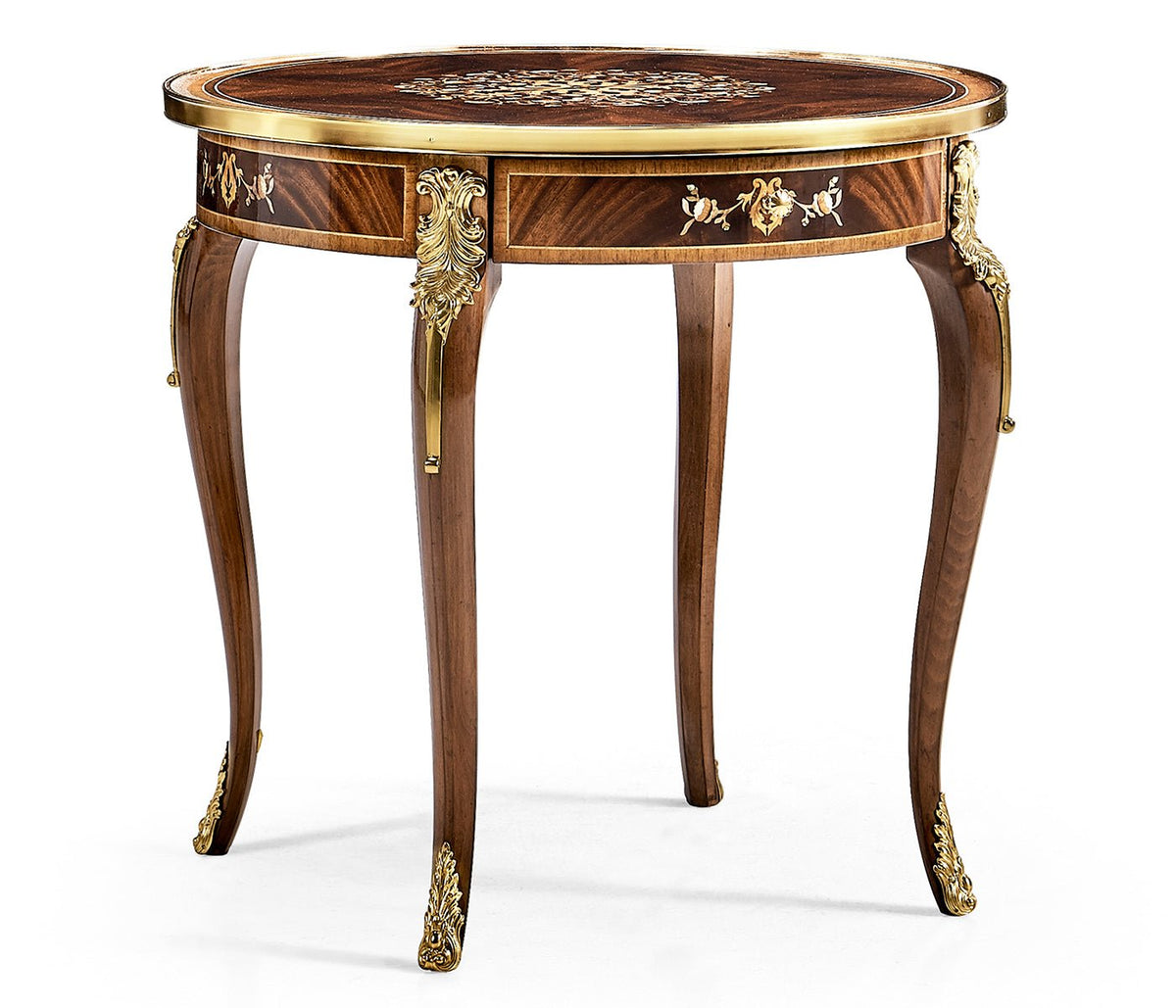 Regency Collection - Mahogany lamp table with mother of pearl & marquetry Accent & End Tables| Jonathan Charles