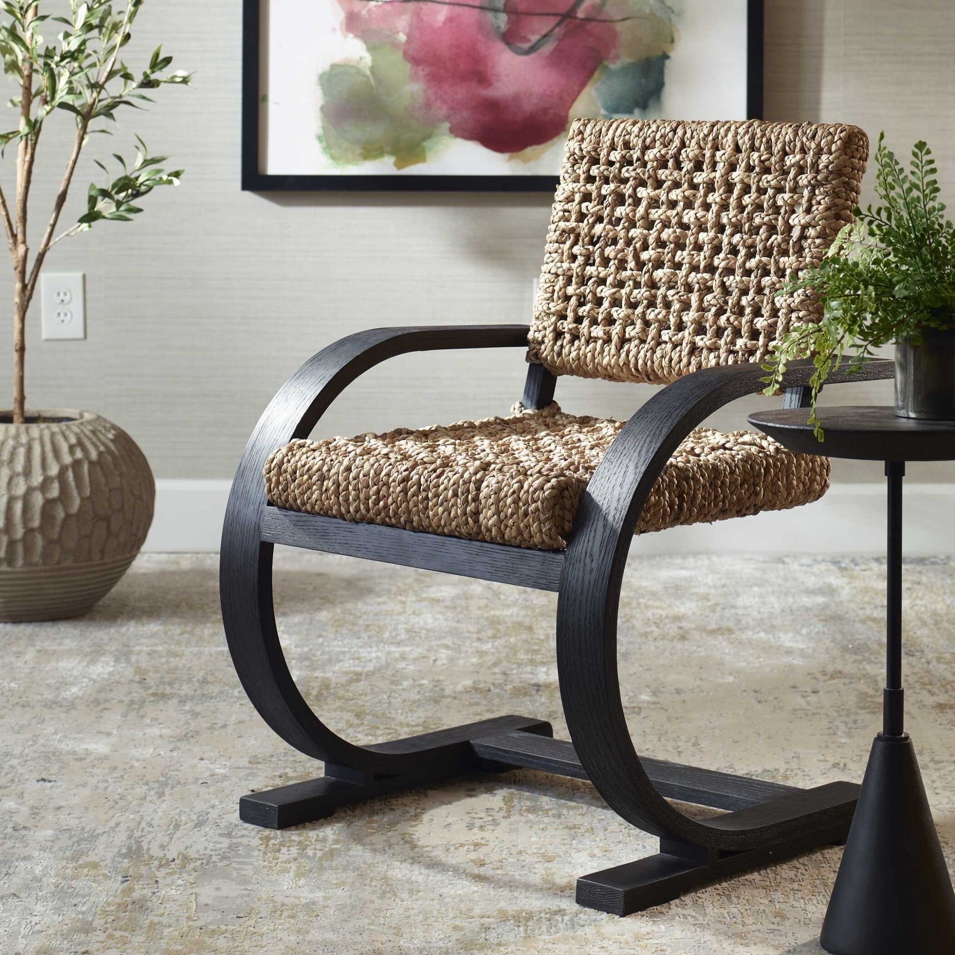 Rehema Dining Chair, Black Dining Chairs| Uttermost
