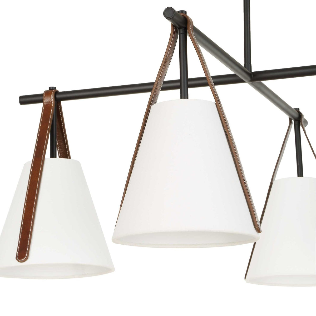 Reins Accent Straps 4 Light Chandelier chandeliers| Uttermost