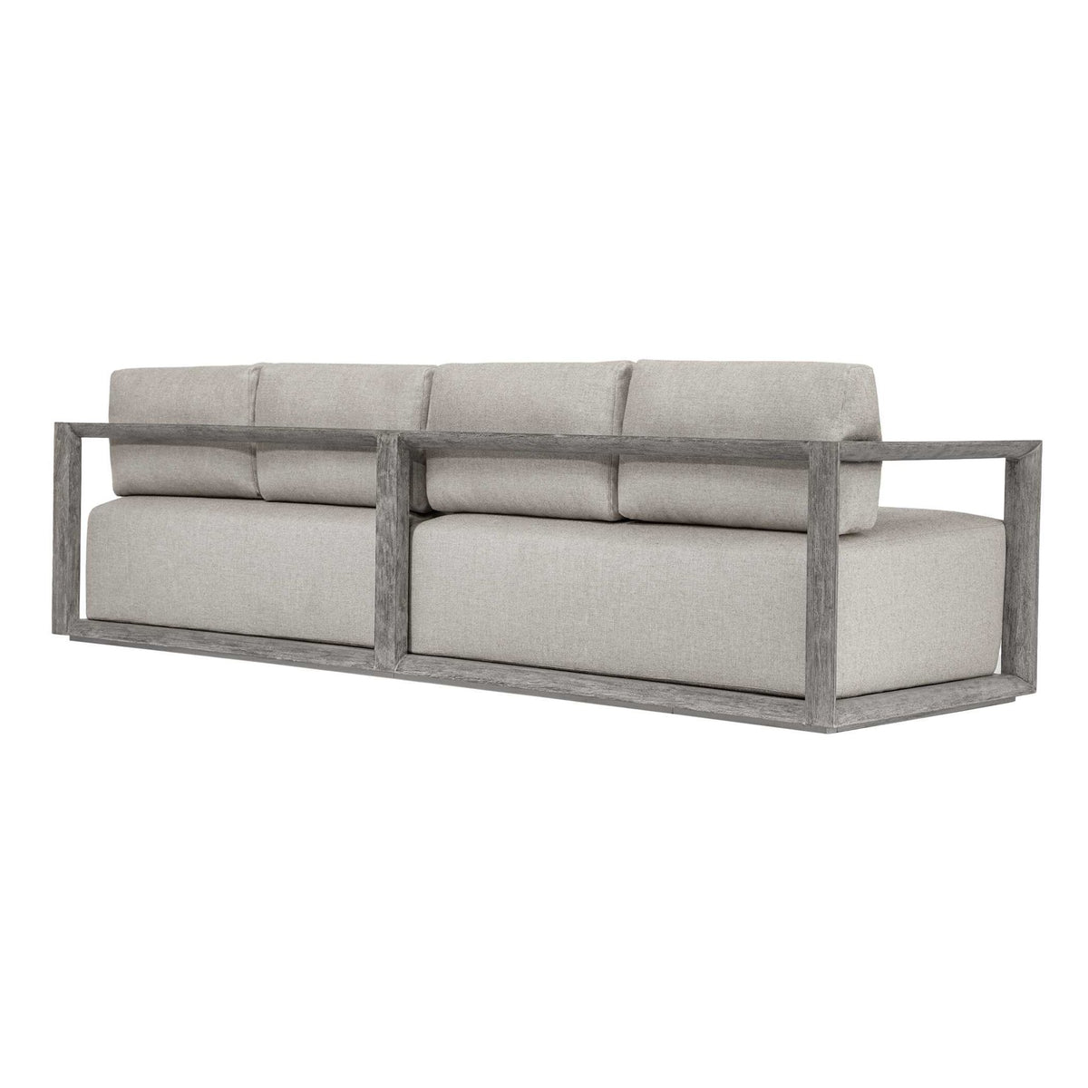 Remsen Outdoor Weathered Gray/Dove Large Sofa Outdoor Loveseats & Sofas| Uttermost