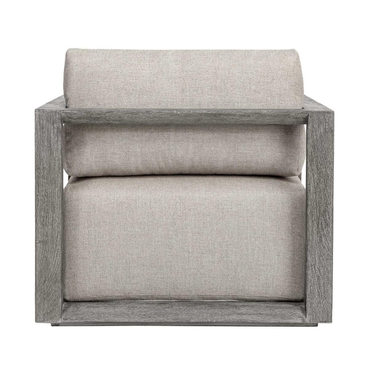 Remsen Outdoor Weathered Gray/Dove Lounge Chair Outdoor Chairs| Uttermost