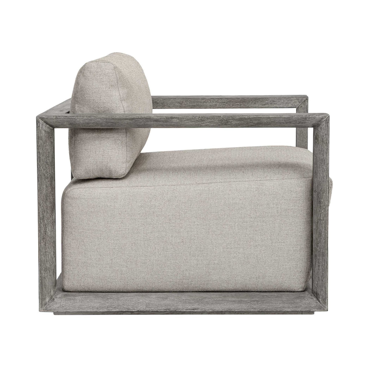 Remsen Outdoor Weathered Gray/Dove Lounge Chair Outdoor Chairs| Uttermost