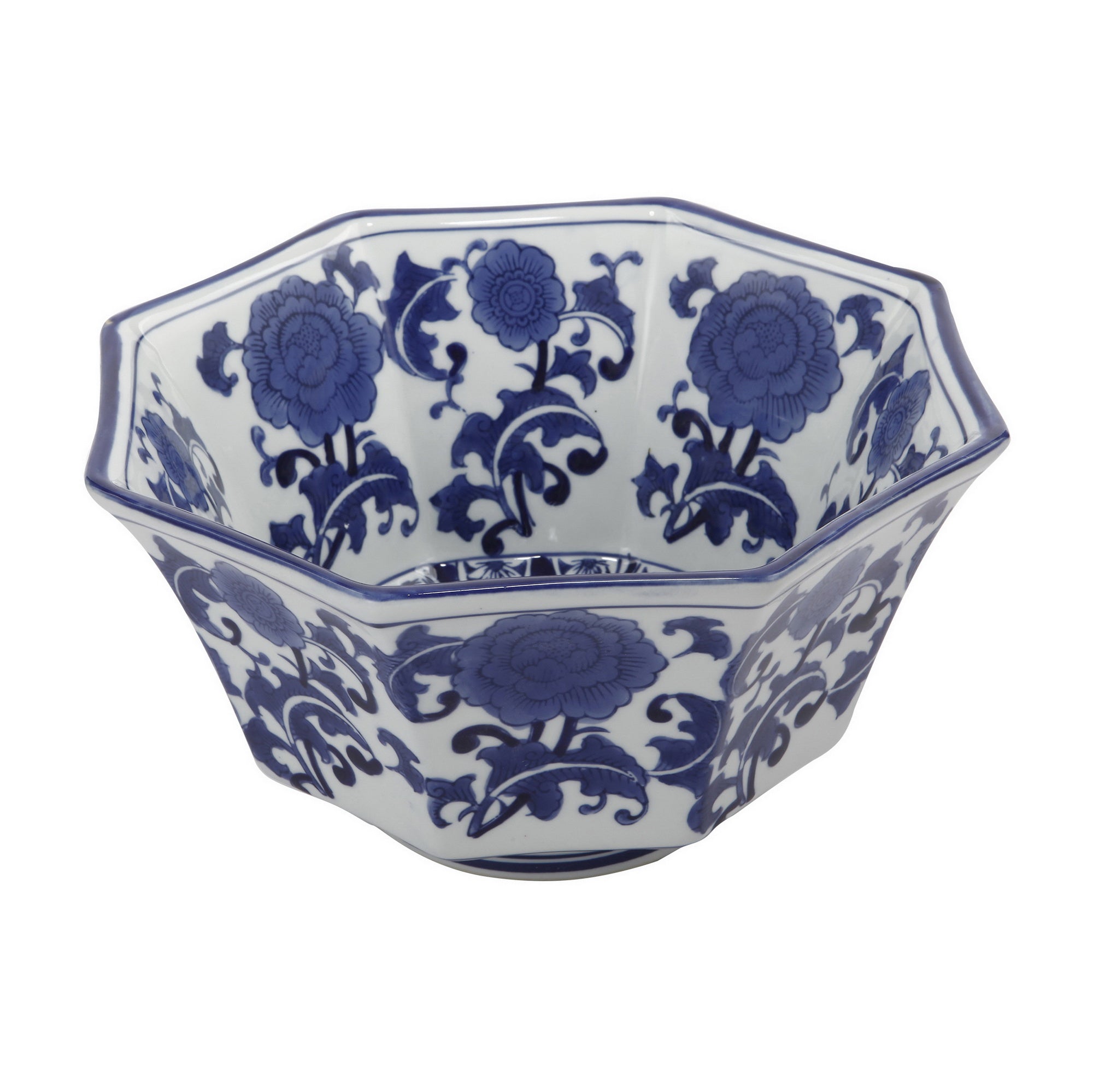 Ren Blue and White Centerpiece Decorative Bowl Bowl| Roots Furniture