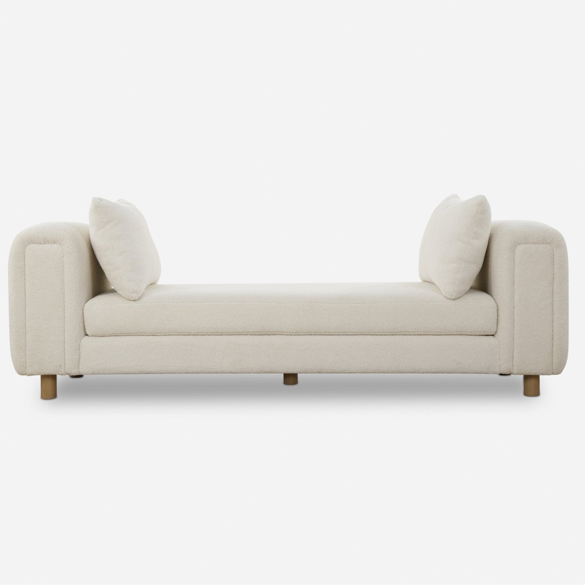 Repose Oversized Ivory Bench Benches| Uttermost