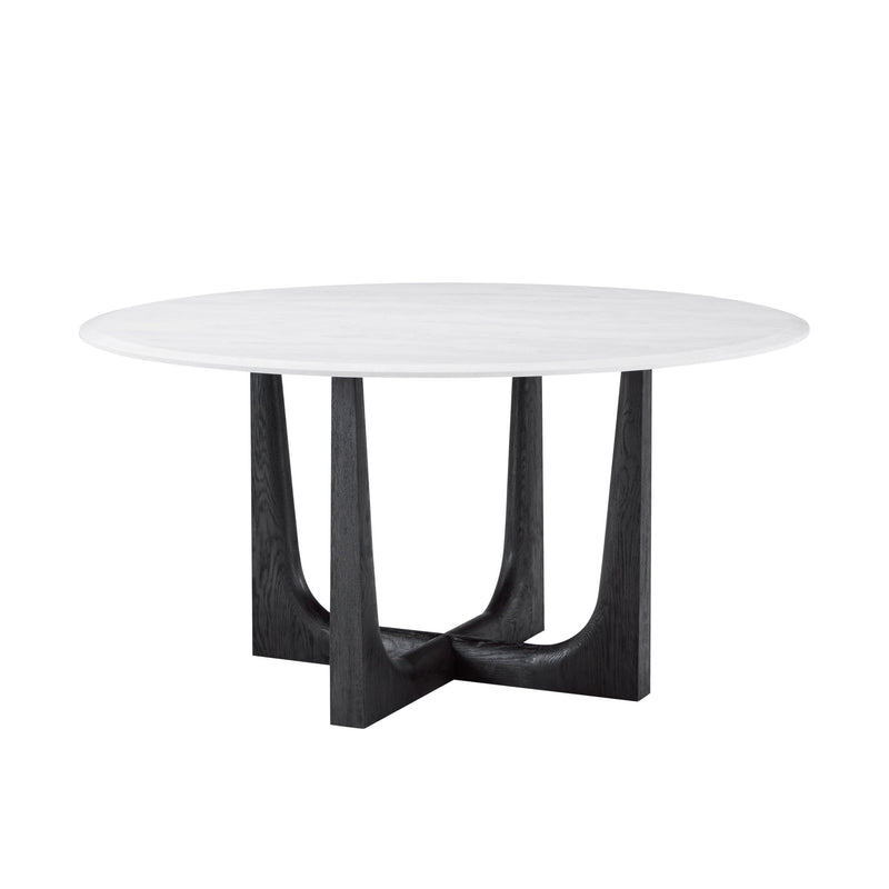 Repose - Repose Marble Round Dining Table - Al Rugaib Furniture