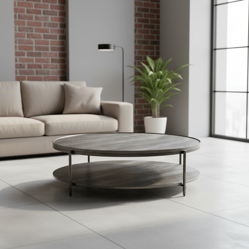 Repose - Repose Round Coffee Table Coffee Tables| Theodore Alexander