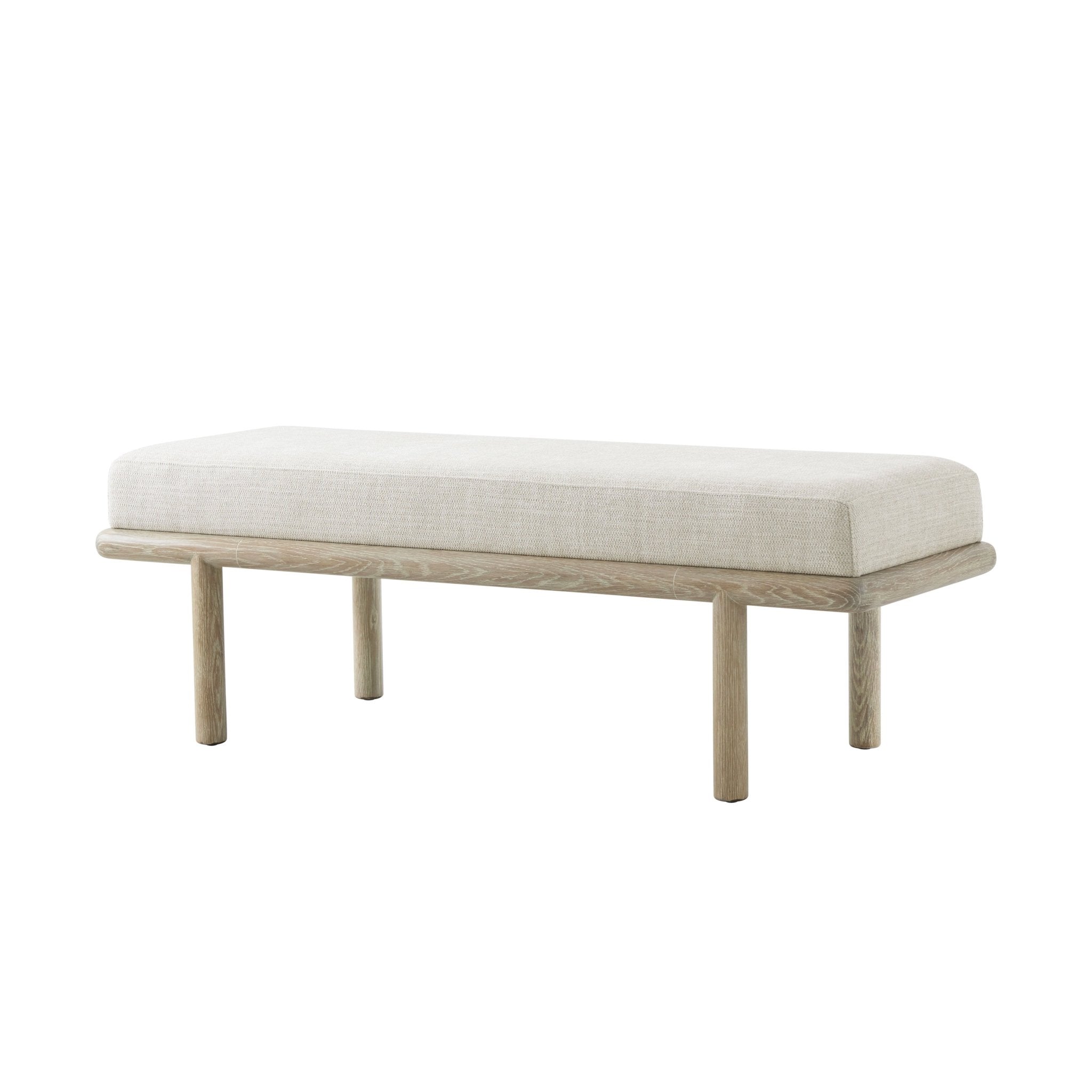Repose - Repose Upholstered End Of Bed Bench Bed benches| Theodore Alexander