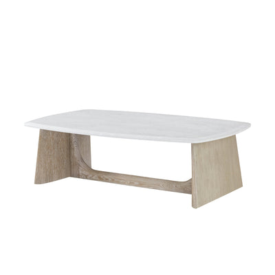 Repose - Repose Wooden Coffee Table Marble Top - Al Rugaib Furniture