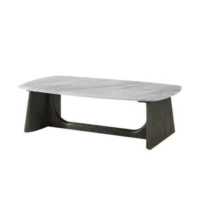 Repose - Repose Wooden Coffee Table Marble Top - Al Rugaib Furniture