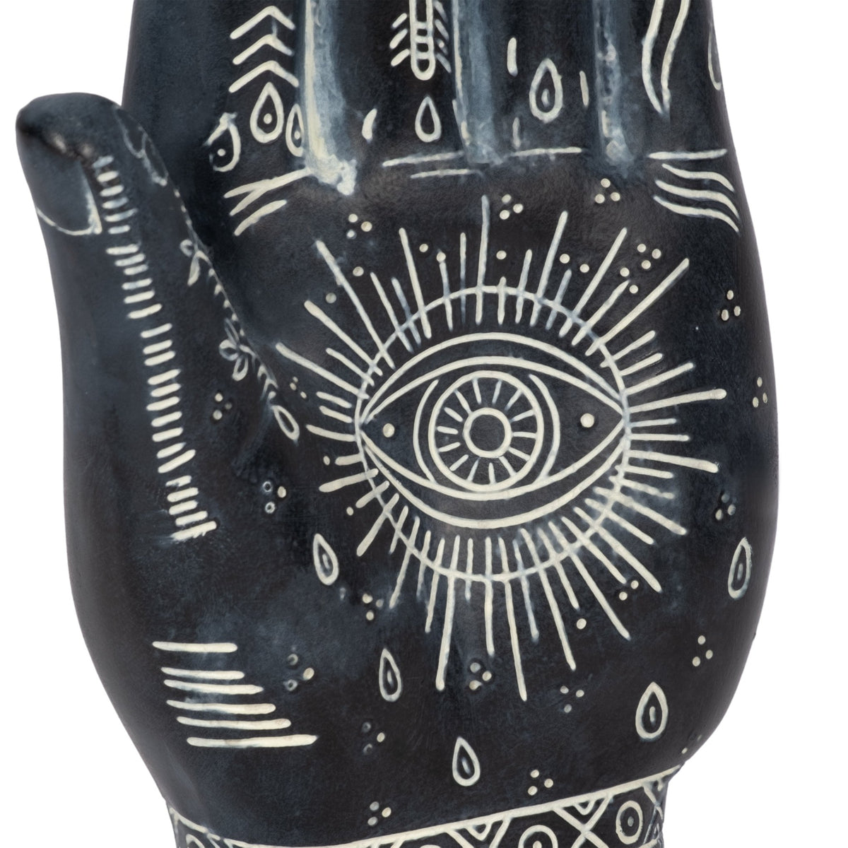 RESIN, 10" TATTOO HAND, BLACK | Sagebrook Home